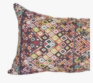 Pink Diamond Huipil Printed Pillow - Cushion