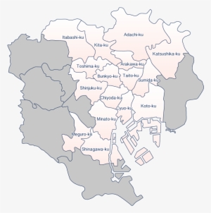 A Modern Map - Map Of Tokyo Black And White