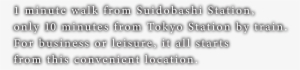 1 Minute Walk From Suidobashi Station, Only 10 Minutes - Train