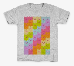 Pastel Rainbow Cats Kids T-shirt - Exercise So I Can Live A Happy Healthy Life With My