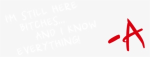 Pretty Little Liars Letter A Png Image Library Download - Pretty Little Liars A Png