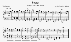 Secret Sheet Music Composed By Arr - Pretty Little Liars Secret Piano