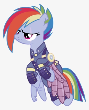 Dragon Cartoon Clip Art - Rainbow Dash War Vector