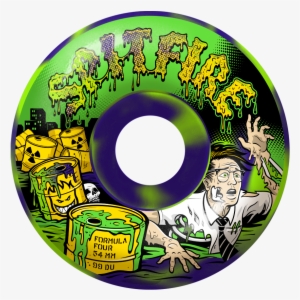 Spitfire 52mm Toxic Apocalypse Formula Four Wheels - Skateboard Wheels