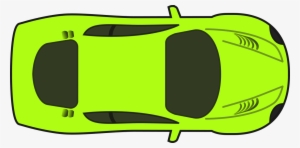 Race Car Racing Cars Clip Art - Overhead View Of Car