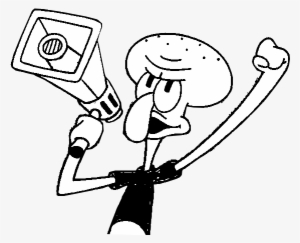 The Political Quandaries Of Spongebob Squarepants - Squidward Protesting