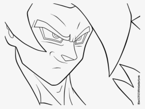 Goku Face Drawing At Getdrawings - Ssj4 Goku Easy Drawing