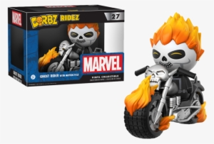 Ghost Rider With Motorcycle Dorbz Vinyl Figure - Funko Dorbz Ridez Ghost Rider