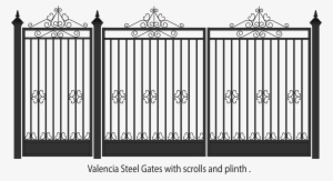 Driveway Drawing Metal Gate Detail - Iron