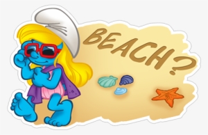 Viber Sticker «summer Smurfs» - Smurfs Summer