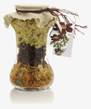 Large Glass Jar With Dry Herbs - Dried Herbs Png Transparent