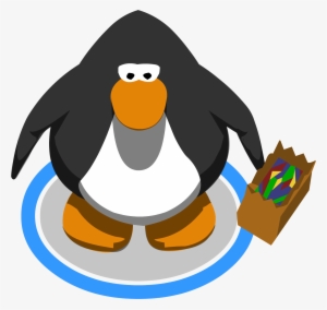 Trick Or Treat Bag In Game - Red Penguin Club Penguin