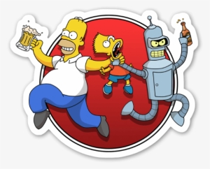 Homer Bender Sticker - Funny Entertainment / Pop Culture Entertainment / Pop