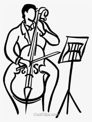 Person Playing The Cello - Person Playing Cello Clipart