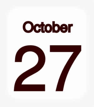October 27 Clip Art At Clker - October 27 Calendar Png