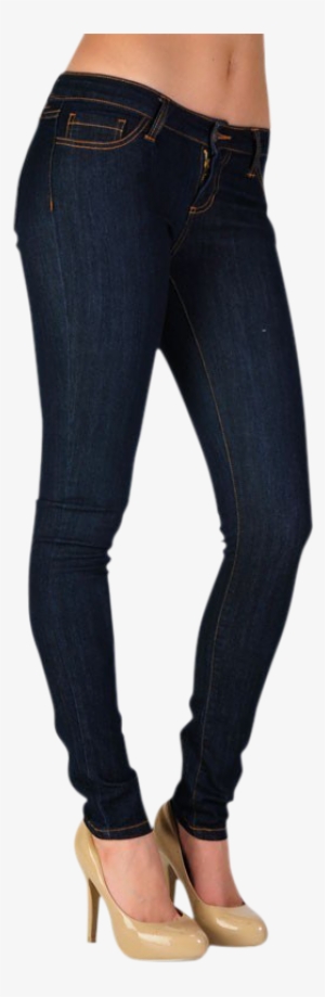 High Waisted Skinny Cello Jeans - Jeans Racing Stripe