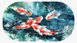 Kc - Koi Fish Watercolor