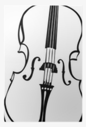 A Sketch Of Musical String Instrument Stringed Cello - Music