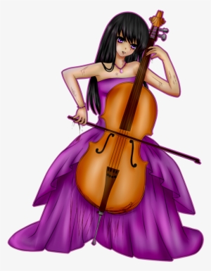 Rubyblossomva, Background Human, Blood, Bow , Cello, - Cartoon