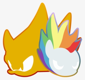 Fuzon-s, Crossover, Duo, Logo, Rainbow Dash, Safe, - Соник И Рейнбоу Дэш