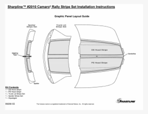Camaro® Rally Stripe Kits - Diagram
