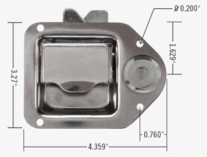 Toolbox Handle Dimensioned - Jeep Wrangler Bolt Lock
