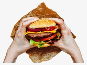 Burger - Hands Holding A Burger