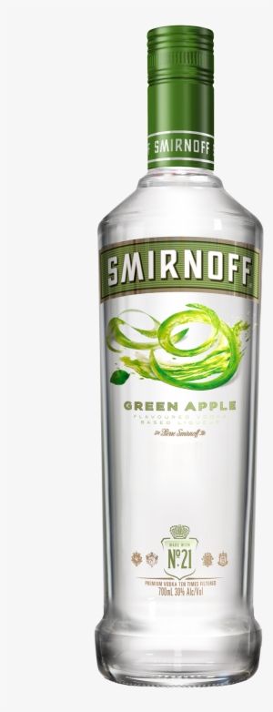 Smirnoff Green Apple Vodka 700ml - Smirnoff Raspberry Vodka 750ml