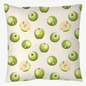 Hand-drawn Watercolor Seamless Pattern With Green Apples - Watercolor Painting