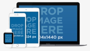 White Iphone, Apple Watch, Ipad And Macbook Pro Set - Ipad Iphone Macbook Mockup