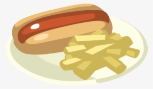 Hotdog And Fries - Fast Food