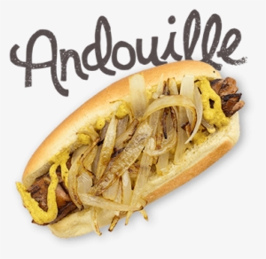 Grilled Spicy Pork Sausage, Cajun Mustard, Grilled - Chili Dog