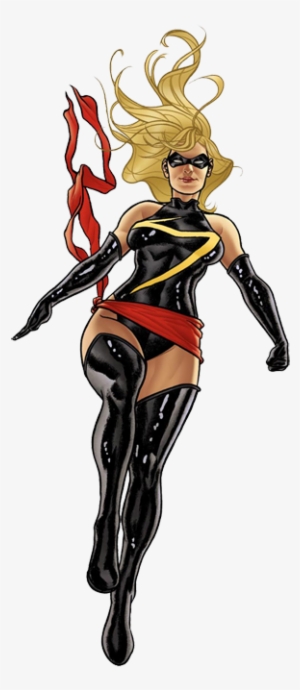 Captain Marvel Cliparts - Captain Marvel Black Costume