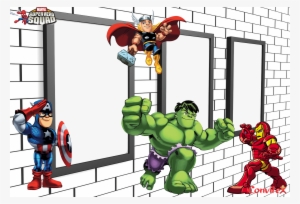 Moldura Super Herois Png Clipart Iron Man Captain America - Super Hero Squad: Hulk Saves The Day!
