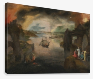 Sodom And Gomorrah Canvas Print - Frans Mostaert Painting