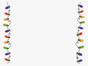 Christmas Lights Border - Christmas Lights Clip Art Border