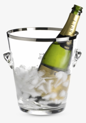 Seau À Champagne - Peugeot 220075 Glass Champagne Bucket, Platinum Band