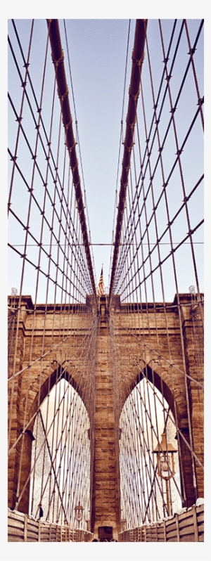 Brooklyn Bridge Door Mural Buildings & Landmarks Eazywallz