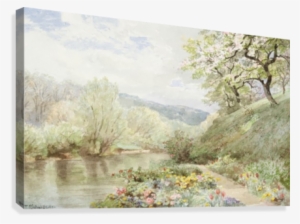 Fidelia Bridges Garden Canvas Print - William Trost Richards