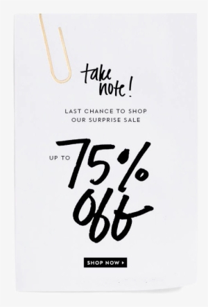 75 Off Png Clipart Background - Gift Voucher Email Newsletter