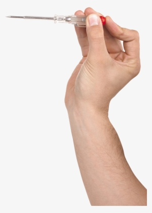 Download - Syringe In Hand Png