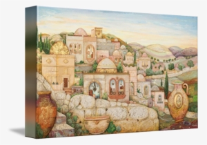 Jerusalem Drawing Watercolor Picture Freeuse Download - Mosaic Jerusalem