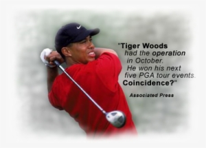 Tiger Woods Had Very Poor Vision Until He Chose To
