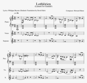 Lothlórien Sheet Music Composed By Composer - Gohan's Anger Piano Sheet Music
