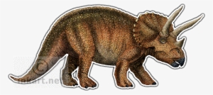 Triceratops Decal - Herbivore Dinosaurs
