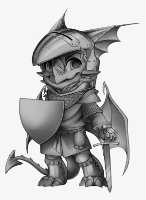 Warrior Dragon - Cartoon