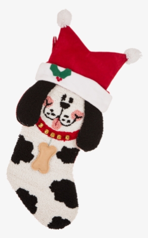 Glitzhome 22" Handmade Hooked 3d Dog Christmas Stocking