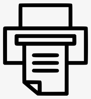 Png File - Black And White Printer Icon