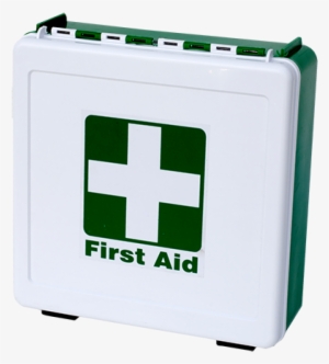 Motorist First Aid Kit - Plastic Office Suitcase (green | White)