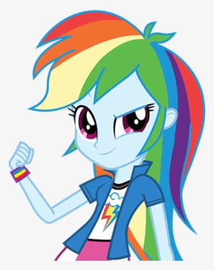 Drawn Pony Equestria Girls - My Little Pony Rainbow Dash Human